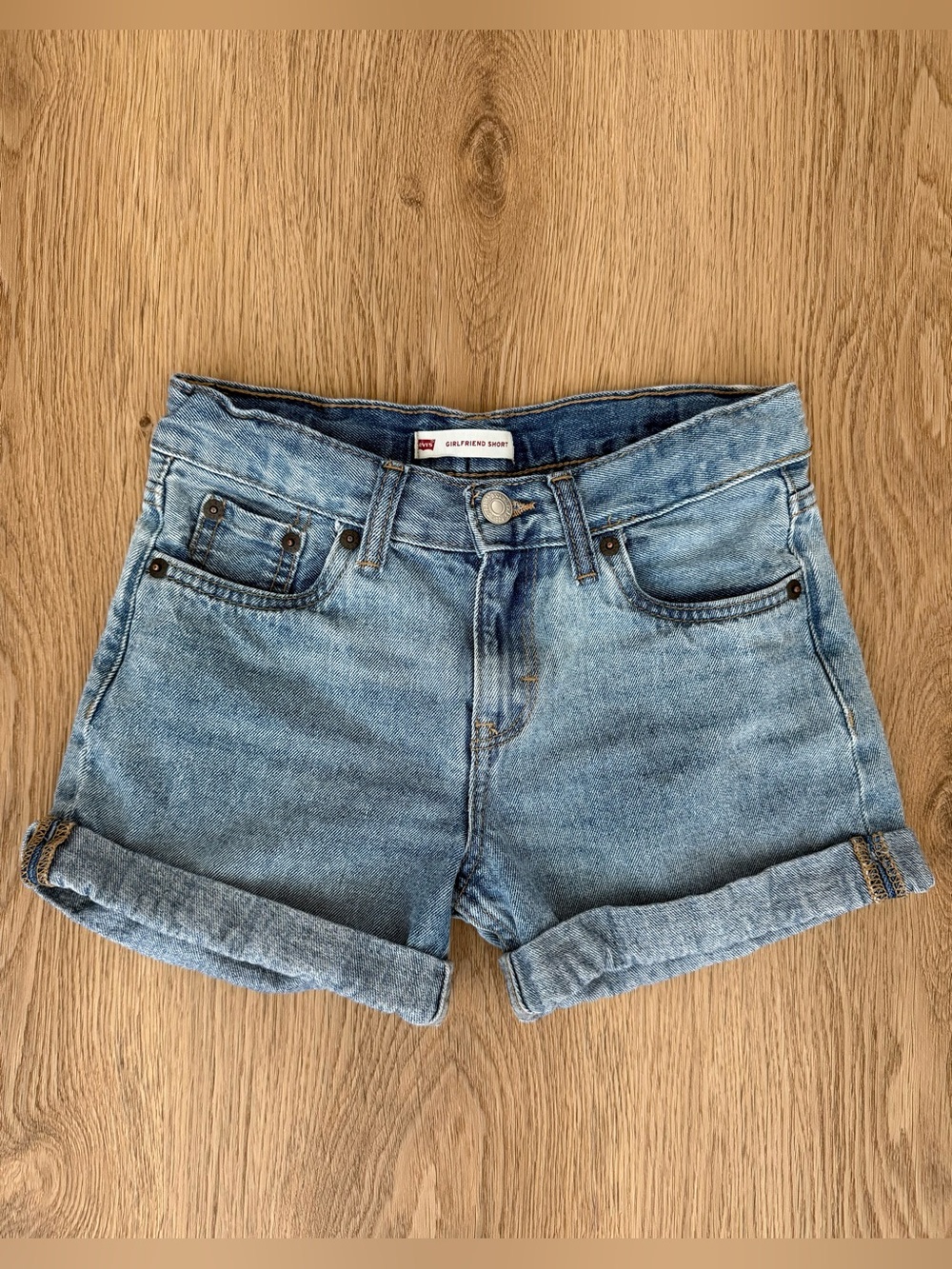 LEVI’S Girlfriend denim shorts for girls